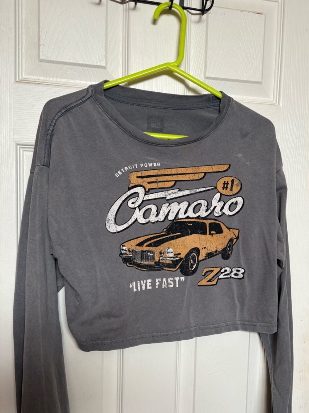 Camaro Long Sleeve Graphic Tee - Gray